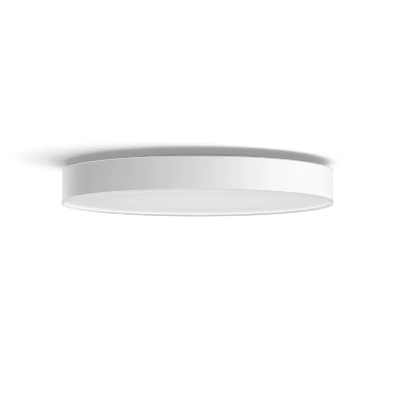 Philips Hue White ambience Enrave lámpara de techo extragrande, lámpara de techo inteligente, Bluetooth, blanco, LED, metal, bombilla no reemplazable