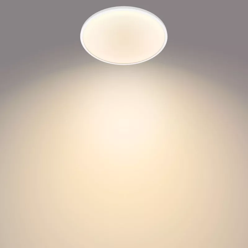 Philips Functional lámpara de techo superfina 15 W, LED, bombillas no reemplazables, 2700 K, 1300 lm, IP20, blanco