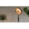 Calefactor eléctrico halógeno SUNRED Retro, 2100/900 W, para colocación en suelo en interiores, calienta hasta 17 m², negro/marrón