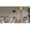Calefactor eléctrico halógeno SUNRED Retro, 2100/900 W, para colocación en suelo en interiores, calienta hasta 17 m², negro/marrón