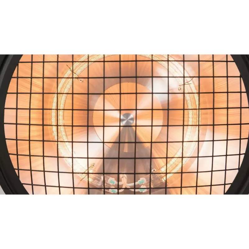 Calefactor eléctrico halógeno Sunred Indus Indoor negro, marrón