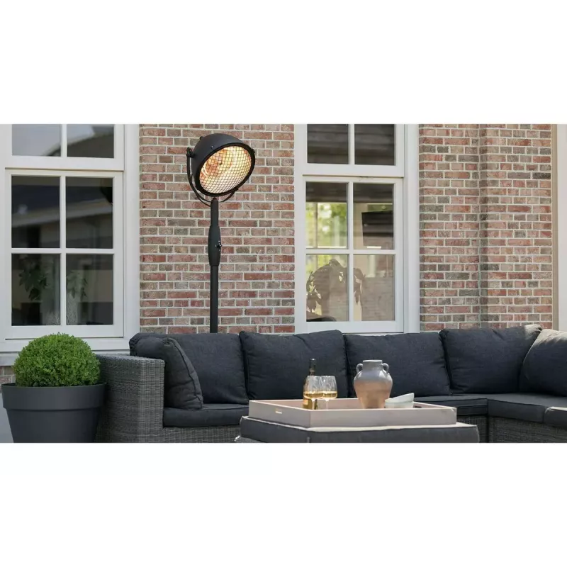 Calefactor eléctrico halógeno Sunred Indus Indoor negro, marrón