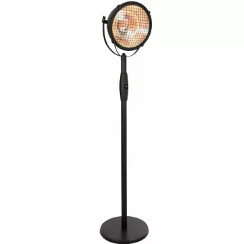 Calefactor eléctrico halógeno Sunred Indus Indoor negro, marrón