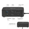 Estación de acoplamiento USB-C Quad DisplayLink CLUB 3D CSV-2542 — 2× DisplayPort 8K60Hz, 2× HDMI 4K60Hz, PD 100W, Ethernet 2.5G