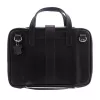 R-Go Tools bolsa para portátil R-Go Viva, piel, con soporte para portátil integrado, correa de hombro, 39,6 cm (15,6 inch), negro