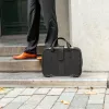 R-Go Tools bolsa para portátil R-Go Viva, piel, con soporte para portátil integrado, correa de hombro, 39,6 cm (15,6 inch), negro