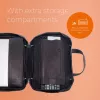 R-Go Tools bolsa para portátil R-Go Viva, piel, con soporte para portátil integrado, correa de hombro, 39,6 cm (15,6 inch), negro