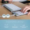 R-Go Tools teclado numérico R-Go Numpad Break, teclado numérico ergonómico con software de pausas, con cable, blanco