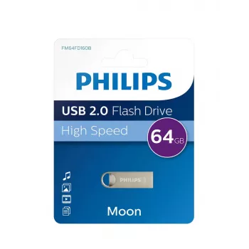 Philips Moon Edition 2.0 unidad flash USB 64 GB USB Type-A plata
