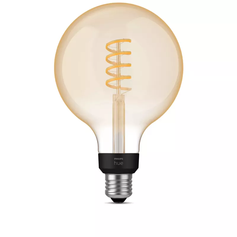 Bombilla inteligente Philips G125 E27 Filament Globe, 7 W, Bluetooth/Zigbee, 125×192 mm