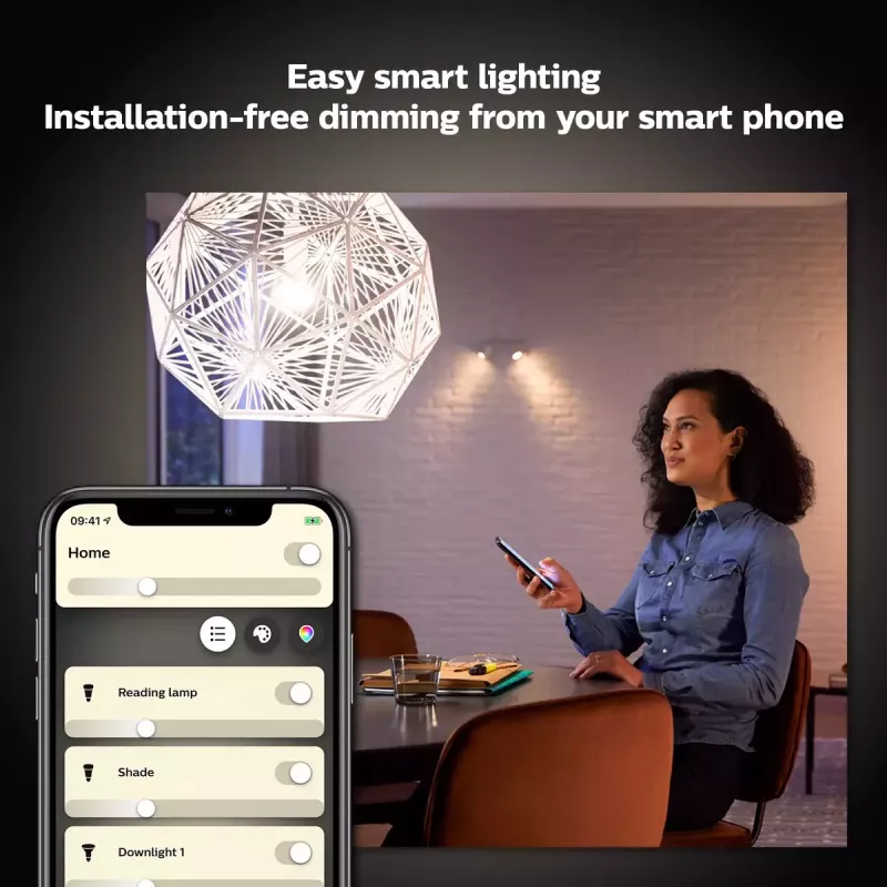 Philips Hue White A60 – E27 bombilla inteligente – 800 (pack de 2)