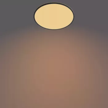 Plafón Philips Functional Super slim 36 W LED negro redondo