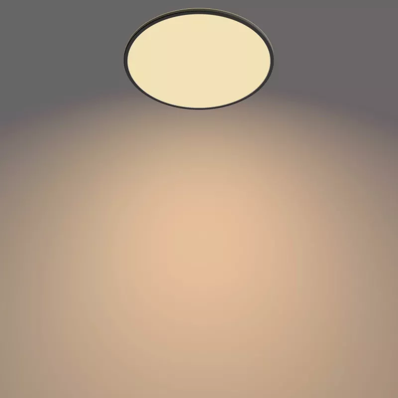Plafón Philips Functional Super slim 36 W LED negro redondo