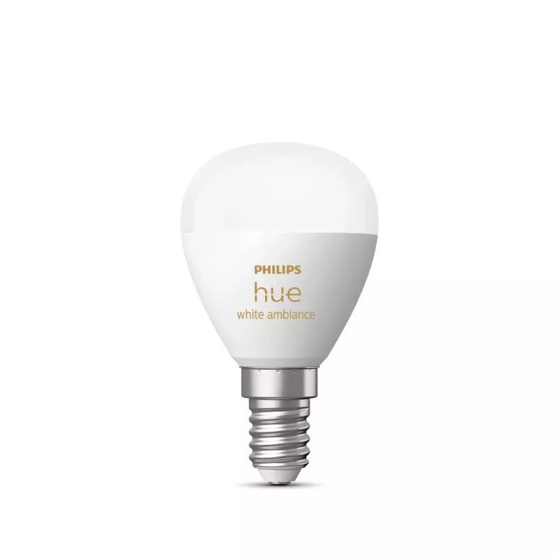 Philips Hue White ambience Lustre – E14 Smart Bulb, Smart Bulb, Bluetooth/Zigbee, blanco, LED, E14, P45