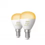 Philips Hue White Ambiance Lustre – E14 Smart Bulb – (pack de 2)