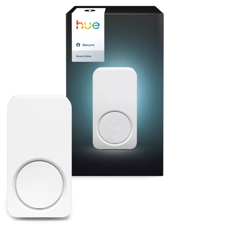 Timbre inalámbrico interior Philips Hue Secure — blanco, plástico, IP20, 90 g