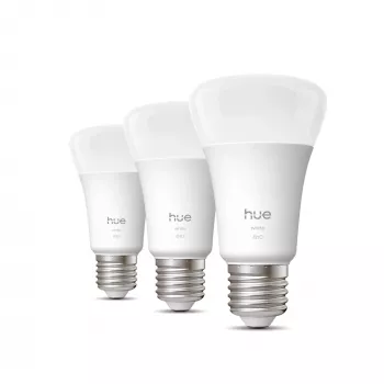 Philips A60 – Bombilla inteligente E27 – 810, Bluetooth/Zigbee, LED, E27, A19, Blanco suave, 2700 K
