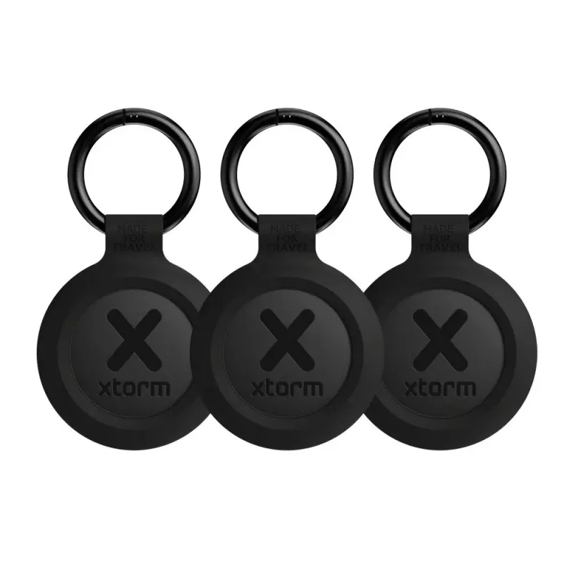 Llavero inteligente con localizador Xtorm XTAG2GA11 — localizador GPS universal, pila CR2032, 3V, negro, pack de 3