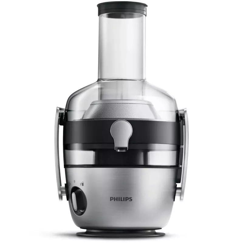 Exprimidor Philips Avance Collection HR1922/21 – 1200 W, metálico, jarra SAN, 2 velocidades, boca de llenado de 8 cm