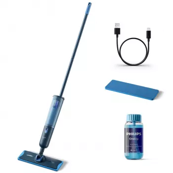 Fregona eléctrica Philips XV3101/01 Batería Húmedo Sin bolsa Azul 1,2 Ah