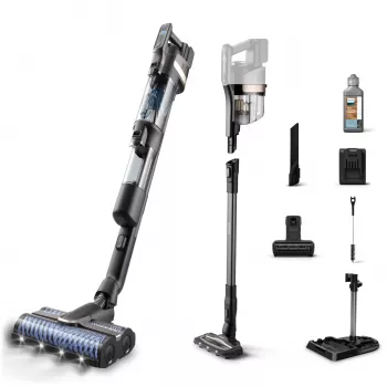 Philips 9000 Series XW9463/11 Aspirador de escoba/escoba eléctrica Aspirador de escoba 2 en 1 Batería Húmedo y seco Sin bolsa 150 W Negro