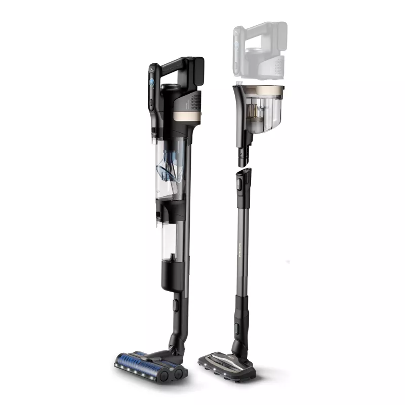 Philips 9000 Series XW9463/11 Aspirador de escoba/escoba eléctrica Aspirador de escoba 2 en 1 Batería Húmedo y seco Sin bolsa 150 W Negro