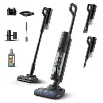 Philips 7000 series XW7263/11 Aspirador de escoba/escoba eléctrica Aspirador de escoba 2 en 1 Batería Húmedo y seco Sin bolsa 0,45 l 160 W Negro