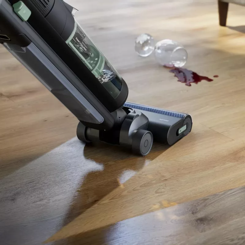 Philips 7000 series XW7263/11 Aspirador de escoba/escoba eléctrica Aspirador de escoba 2 en 1 Batería Húmedo y seco Sin bolsa 0,45 l 160 W Negro