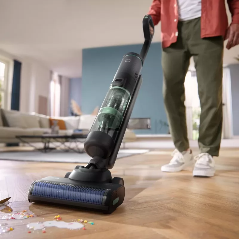 Philips 7000 series XW7263/11 Aspirador de escoba/escoba eléctrica Aspirador de escoba 2 en 1 Batería Húmedo y seco Sin bolsa 0,45 l 160 W Negro