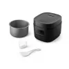 Olla arrocera Philips 3000 Series HD3080/80, 0,54 L, 400 W, negra, control por botones