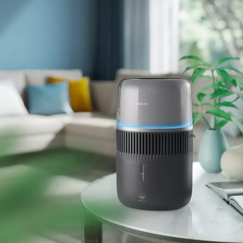 Humidificador Philips 5000 Serie HU5710/03 – humidificador de vapor, 4,5 l, grafito