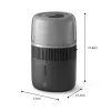 Humidificador Philips 5000 Serie HU5710/03 – humidificador de vapor, 4,5 l, grafito