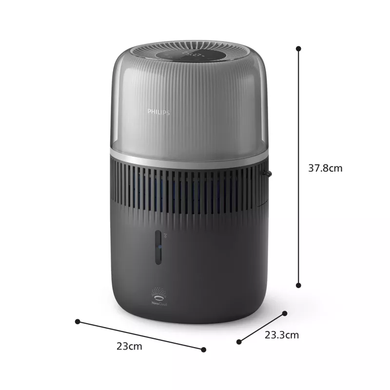 Humidificador Philips 5000 Serie HU5710/03 – humidificador de vapor, 4,5 l, grafito