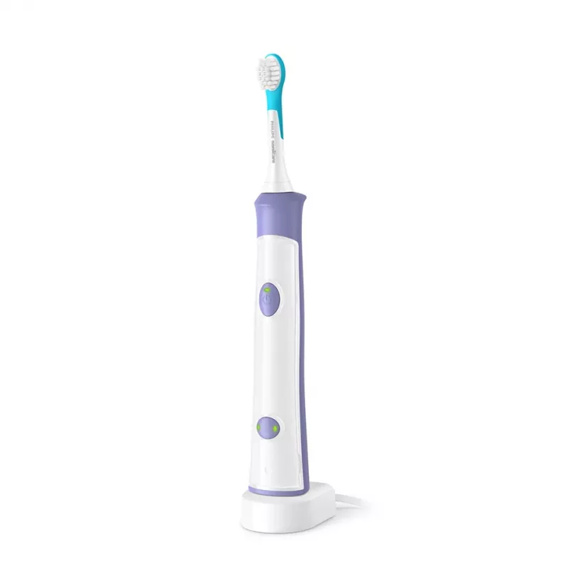 Cepillo de dientes sónico Philips Sonicare For Kids HX6322/12 – batería de Li-Ion integrada, 1 mango, 2 cabezales, modo cuidado diario