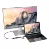 Dock/replicador de puertos para portátil Satechi ST-CMAM USB 3.2 Gen 1 Type-C, HDMI, USB-A, USB-C, gris, aluminio