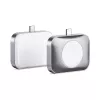 Cargador para dispositivos móviles Satechi ST-UC2WCDM USB, carga inalámbrica, auriculares, smartwatch, plata, blanco