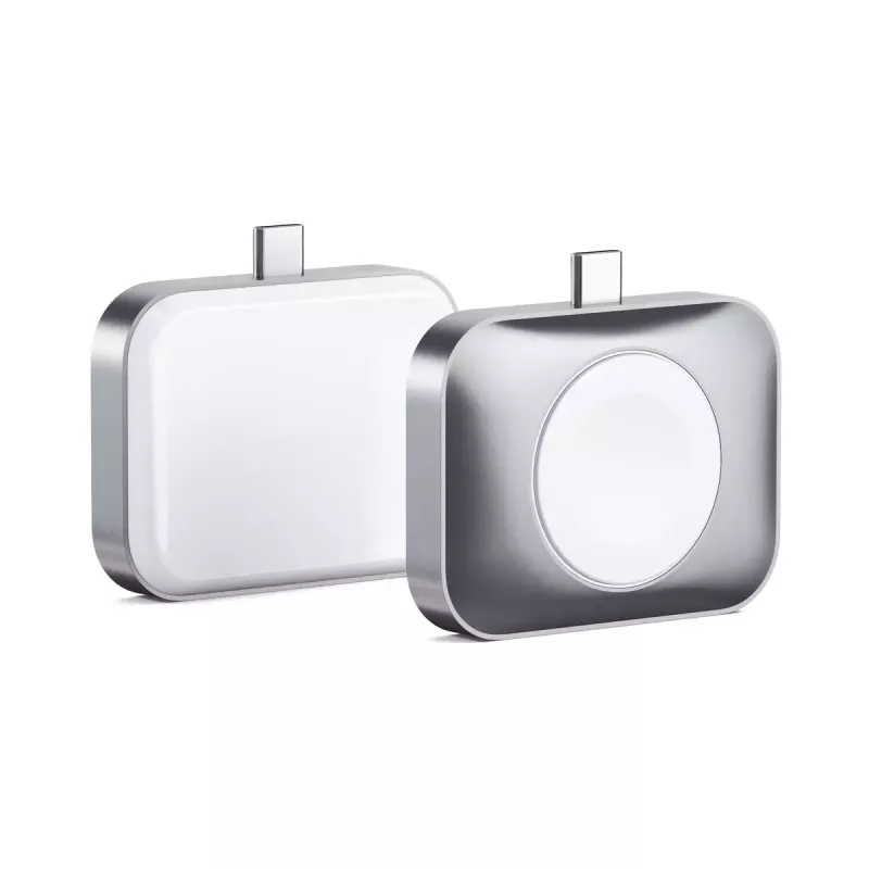 Cargador para dispositivos móviles Satechi ST-UC2WCDM USB, carga inalámbrica, auriculares, smartwatch, plata, blanco
