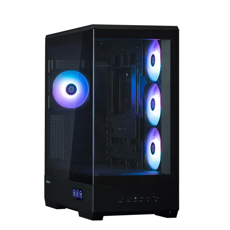 Caja para PC Zalman P50 DS, negra, torre Midi