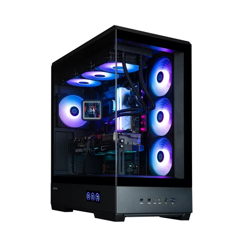 Caja para PC Zalman P50 DS, negra, torre Midi