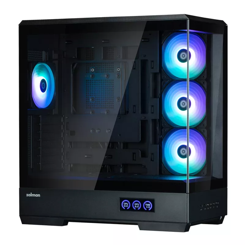 Caja para PC Zalman P50 DS, negra, torre Midi