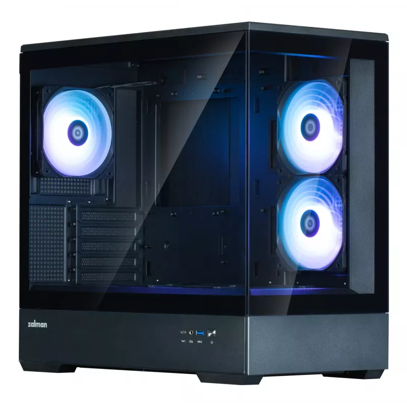 Caja para PC Zalman P30, negra, V2, torre Mini