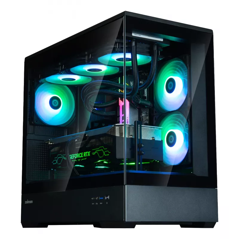 Caja para PC Zalman P30, negra, V2, torre Mini