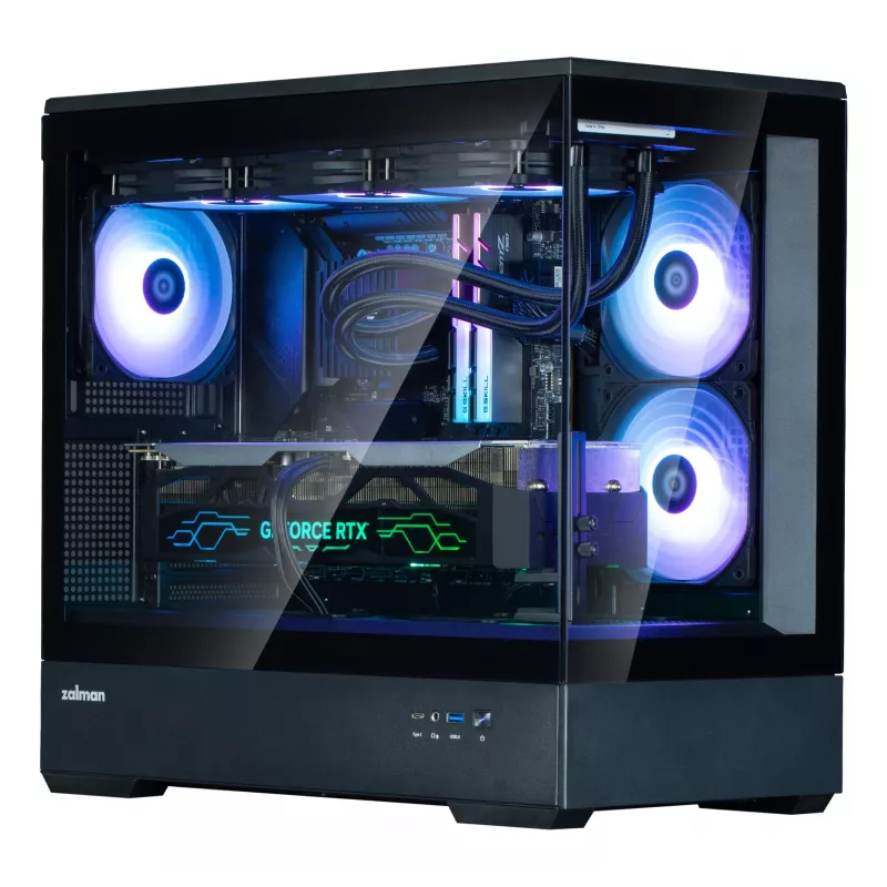 Caja para PC Zalman P30, negra, V2, torre Mini