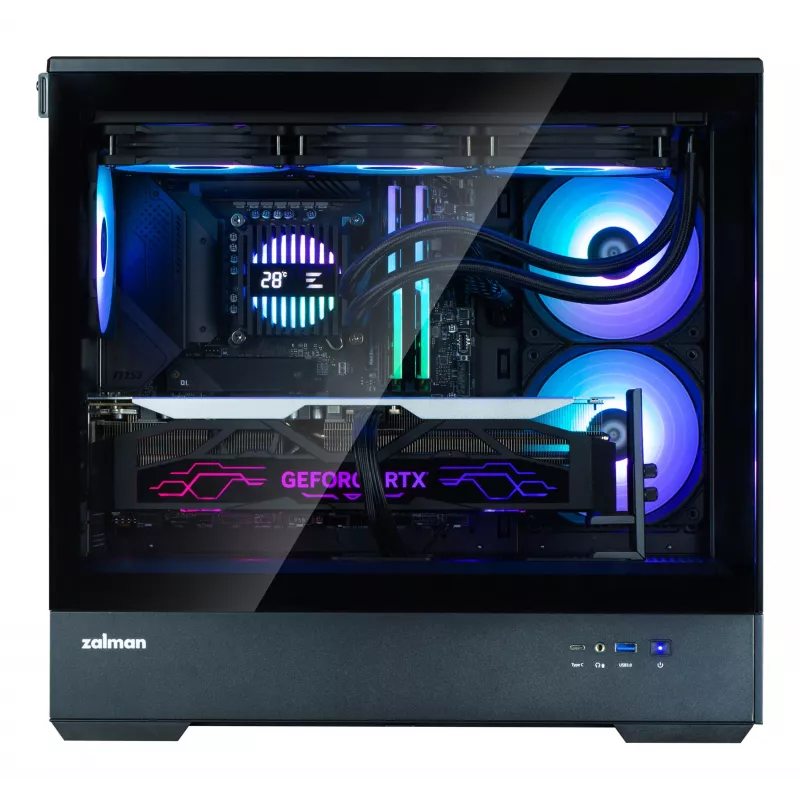 Caja para PC Zalman P30, negra, V2, torre Mini