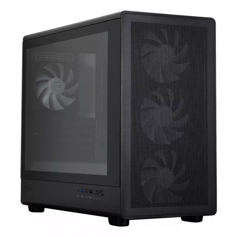 Caja para ordenador M5, negra, mATX, torre Mini, negra