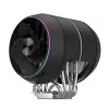 Ventilador de procesador Zalman ZET5, 12 cm, negro, 1 ud.