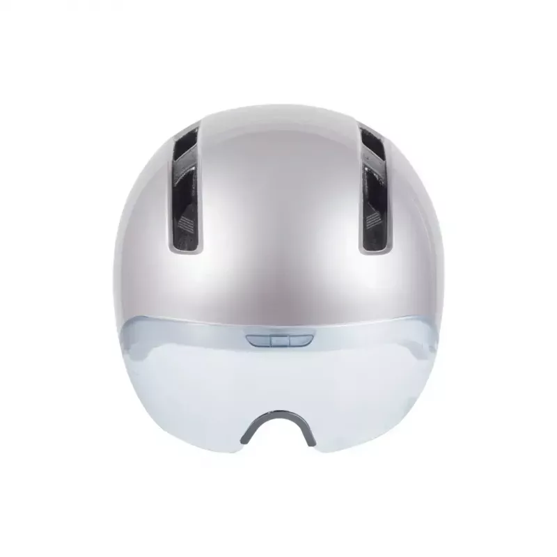 Casco de bicicleta HJC Calido Plus, plata (Pearl Grauish Silver), talla M, 55–59 cm, 350 g, In-Mold, visera magnética