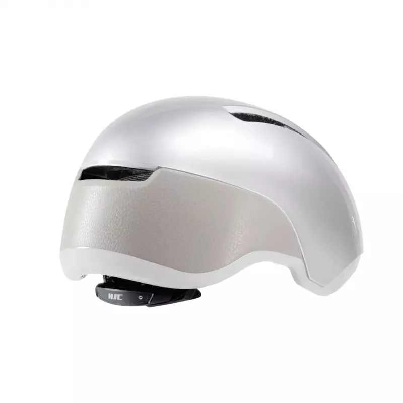Casco de bicicleta HJC Calido Plus, plata (Pearl Grauish Silver), talla M, 55–59 cm, 350 g, In-Mold, visera magnética