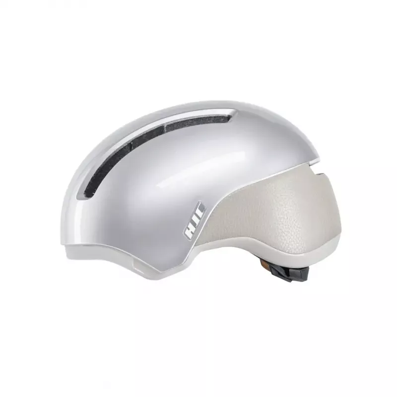 Casco de bicicleta HJC Calido Plus, plata (Pearl Grauish Silver), talla M, 55–59 cm, 350 g, In-Mold, visera magnética