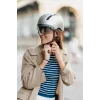 Casco de bicicleta HJC Calido Plus, plata (Pearl Grauish Silver), talla M, 55–59 cm, 350 g, In-Mold, visera magnética